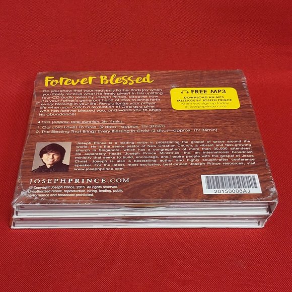 Joseph Prince Forever Blessed 4 Audio CD New Sealed - Picture 4 of 8
